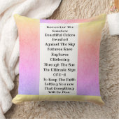 虹を思い出す クッション (ブランケット)