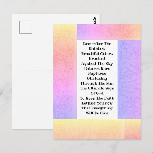 虹を思い出す ポストカード (正面/裏面)
