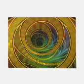 虹を横切る黄色いれんがの道 ドアマット (正面)