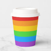 虹を浴びる 紙コップ (正面)