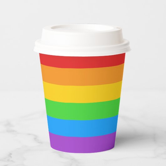 虹を浴びる 紙コップ (正面)