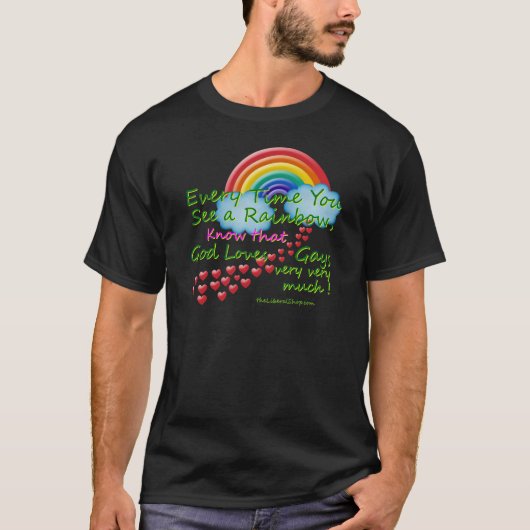 虹を見るたびに Tシャツ (正面)
