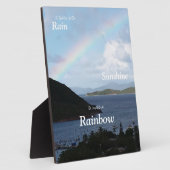 虹を見るには雨も太陽も必要 フォトプラーク (側面)