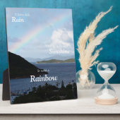 虹を見るには雨も太陽も必要 フォトプラーク (側面)