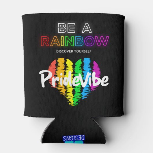 虹を見るPrideVibe 缶クーラー (裏面)