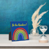 虹を見ろ！ |グリッタールックレインボー フォトプラーク (インサイチュ)
