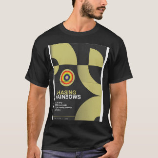 虹を追いかける幾何学的 Tシャツ