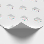 虹を雨が降ること ラッピングペーパー (角)