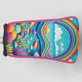 虹カラフルの下の水中 ゴルフヘッドカバー (正面)