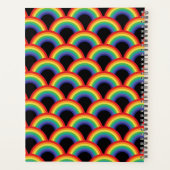 虹カラフルの模様 プランナー手帳 (裏面)