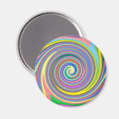 虹カラフル旋回 マグネット (正面/裏面)