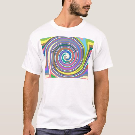 虹カラフル旋回 Tシャツ (正面)