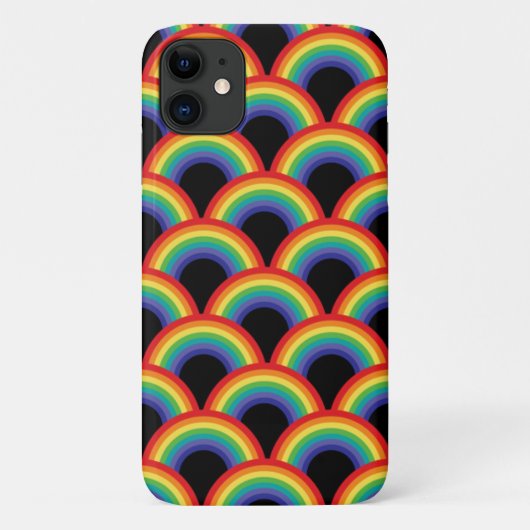 虹カラフル模様 Case-Mate iPhoneケース (裏面)
