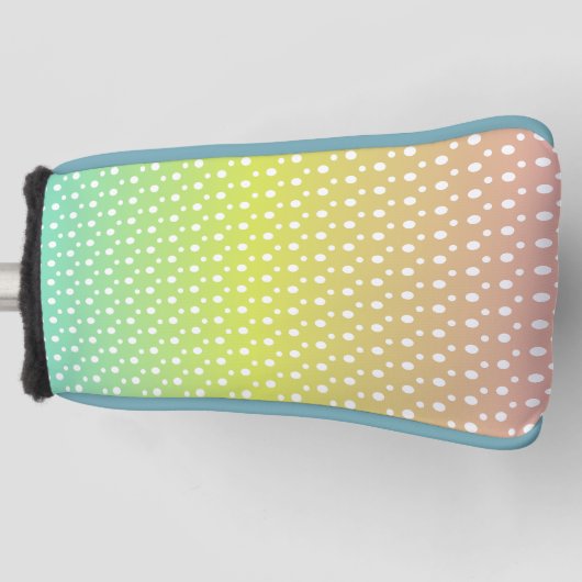 虹カラフル泡勾配 ゴルフヘッドカバー (正面)