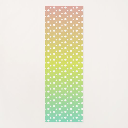 虹カラフル泡勾配 ヨガマット (正面)