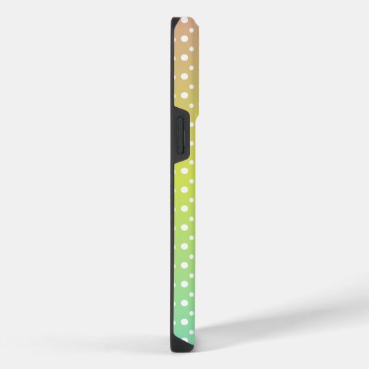 虹カラフル泡勾配 iPhoneケース (右側面)