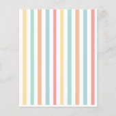 虹カラフル赤ちゃんシャワーパーティーゲーム チラシ (裏面)