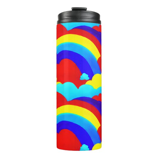 虹カラフル雲キッズパターン タンブラー (正面)