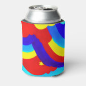 虹カラフル雲キッズパターン 缶クーラー (缶裏面)