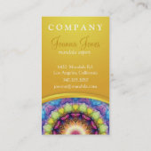 虹ガラスの曼荼羅 名刺 (裏面)