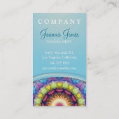 虹ガラスの曼荼羅 名刺 (裏面)