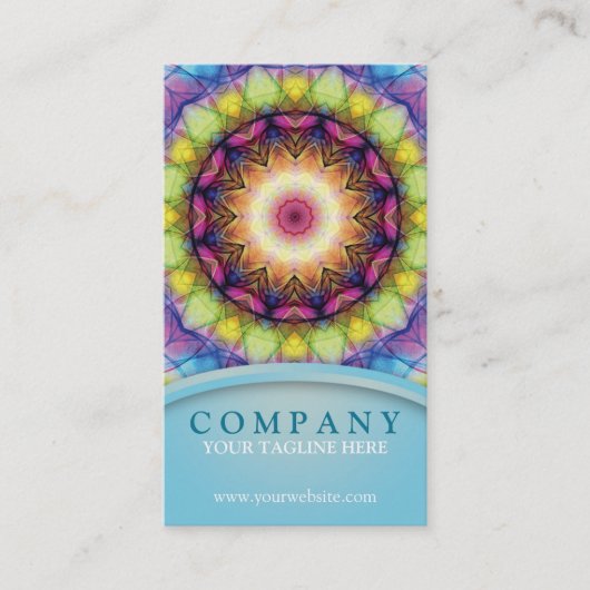 虹ガラスの曼荼羅 名刺 (正面)