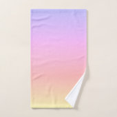 虹グラデーション バスタオルセット (ハンドタオル)