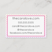 "虹グリッター点"の名刺 名刺 (裏面)