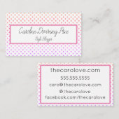 "虹グリッター点"の名刺 名刺 (正面/裏面)