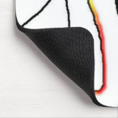 虹コンピュータ顔の人 マウスパッド (コーナー)