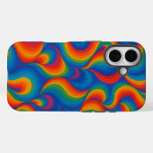 虹サイケデリック波 Case-Mate iPhoneケース (裏面 (横))