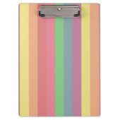 虹ストライプの保とテキスカスタマイズト クリップボード (正面)