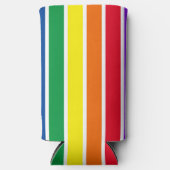 虹ストライプの スリム缶クーラー (正面)