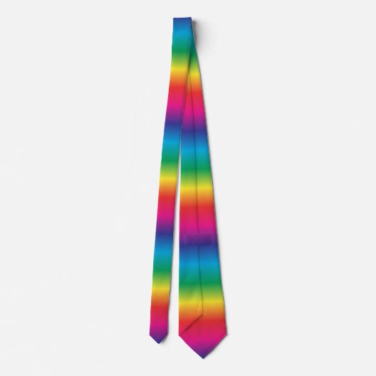 虹ストライプの ネクタイ (裏面)