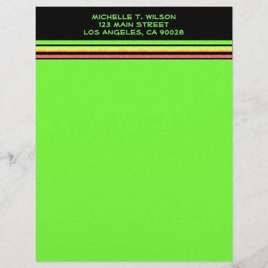 虹ストライプ レターヘッド (正面)