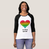 虹ハートスマイル Tシャツ (正面フル)