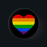 "虹ハート"の1.25インチ 缶バッジ<br><div class="desc">"虹ハート"の1.25インチボタン</div>