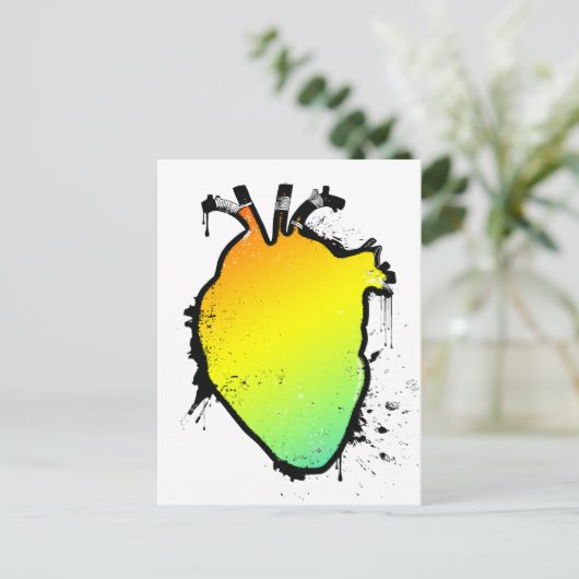 虹ハート ポストカード (スタンド正面)