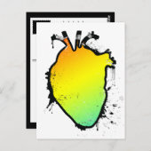 虹ハート ポストカード (正面/裏面)