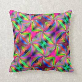 虹パターンモダン クッション