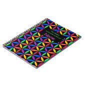 虹パーソナライズされたの輪 ノートブック (左側)