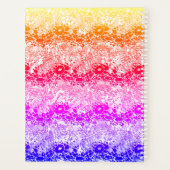 虹パーソナライズされた波 プランナー手帳 (裏面)