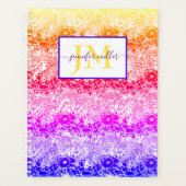 虹パーソナライズされた波 プランナー手帳 (正面)