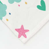 虹パーソナライズされた フリースブランケット (角)