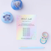 虹フェイクグリッター チラシ (シングル)