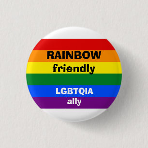 虹フレンドリーなLGBTQIAの同盟国Pin 缶バッジ