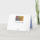 虹プリズム水は挨拶状を落とします カード (裏面)