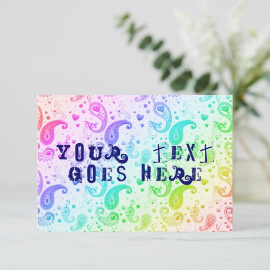 虹ペイズリー 招待状 (スタンド正面)