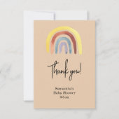 虹ボホの赤ちゃんシャワー サンキューカード (正面)