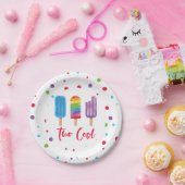 虹ポップ・アートの二カッコいい回誕生日 ペーパープレート (パーティー)